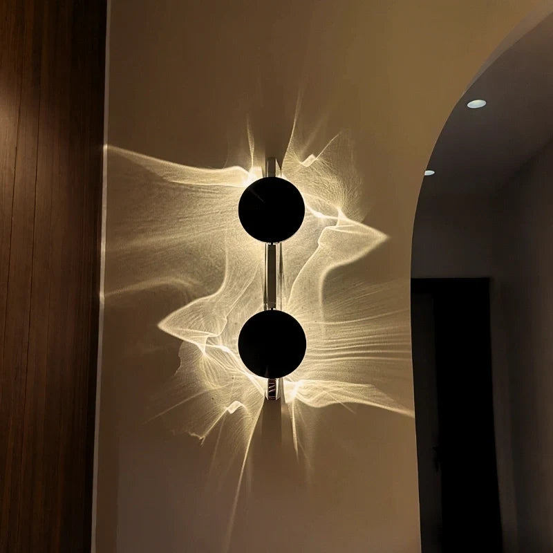 Adjustable LED Wall Sconce – Warm White Wave Projection