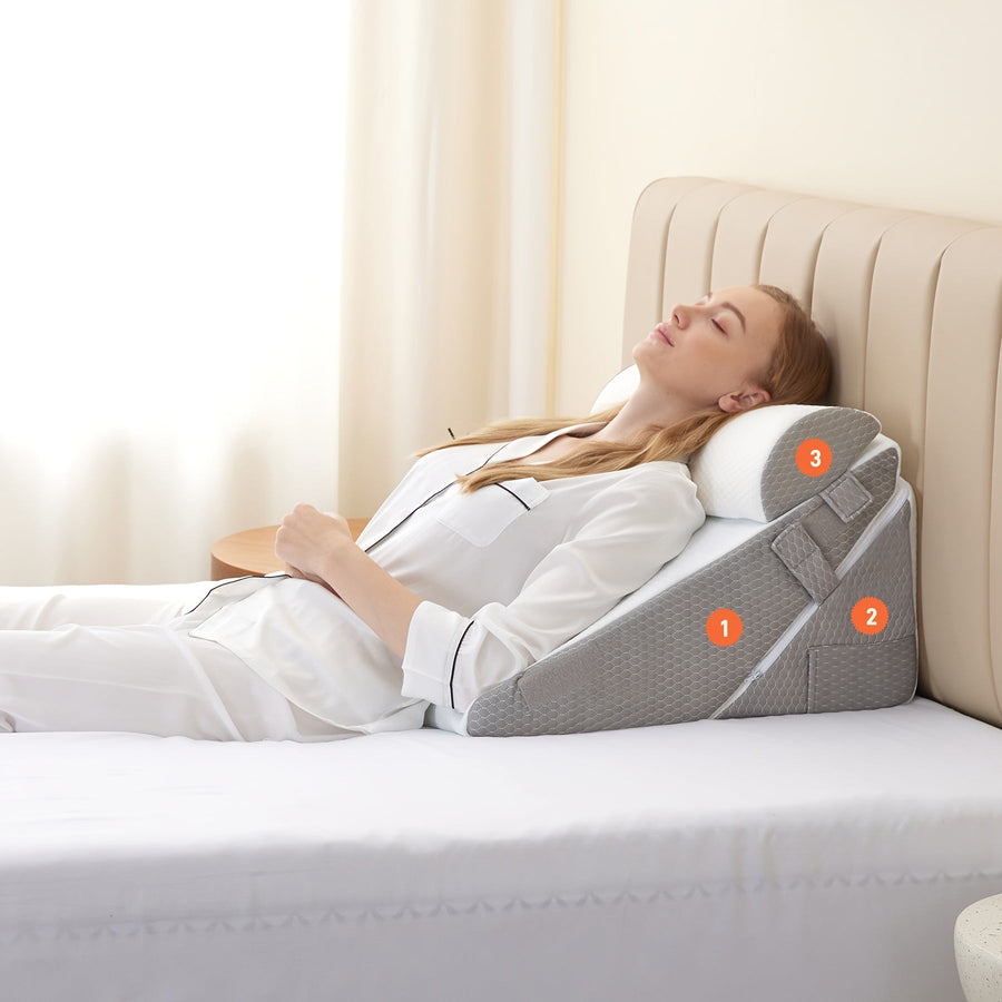 Adjustable Memory Foam Bed Wedge Pillow