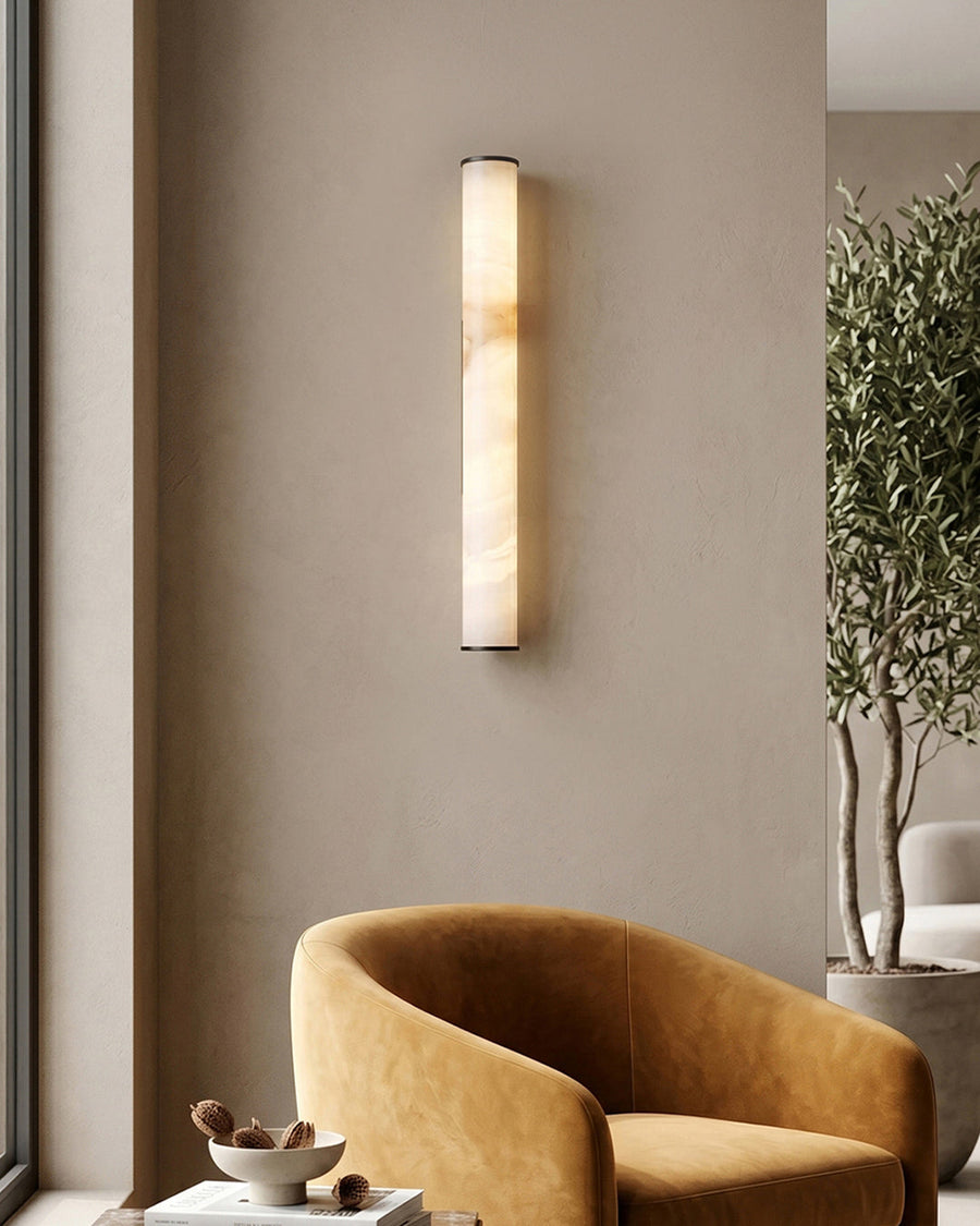 Round Metal Wall Light – Black or Gold, 30–60 cm