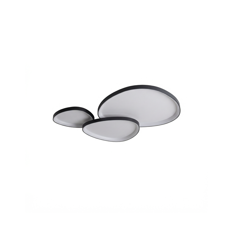 Sculptural LED Ceiling Light – Black or White