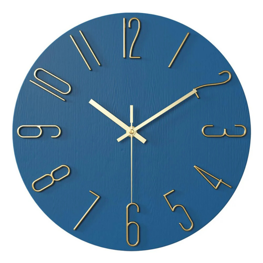 Modern Silent Quartz Wall Clock – 30 cm
