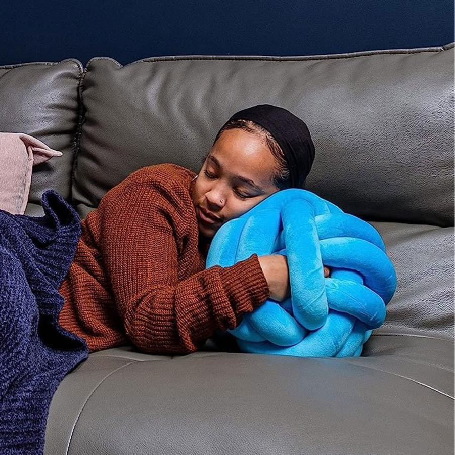 Round Plush Cushion with Hand Openings – 22 or 28 cm