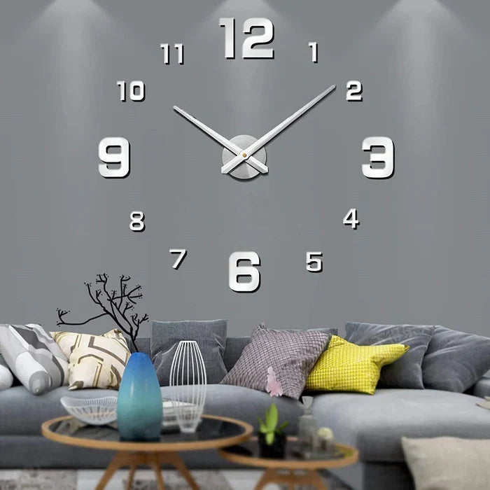 DIY Large Wall Clock with Separate Numbers – 60–130 cm