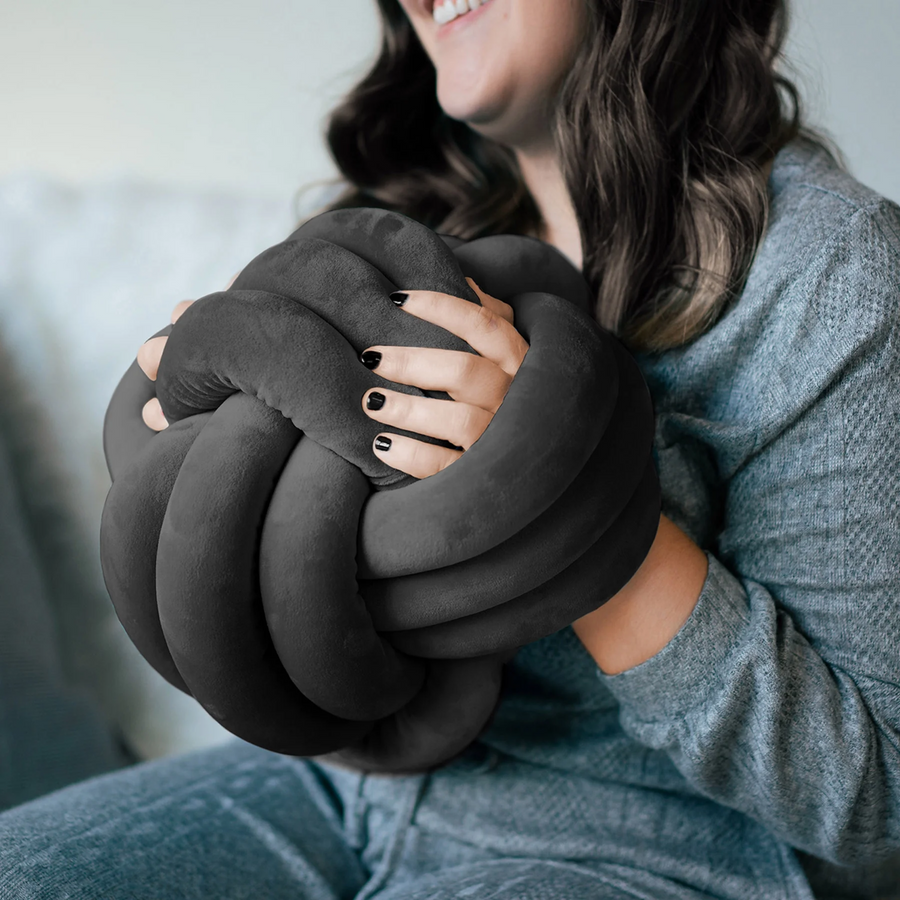 Round Plush Cushion with Hand Openings – 22 or 28 cm