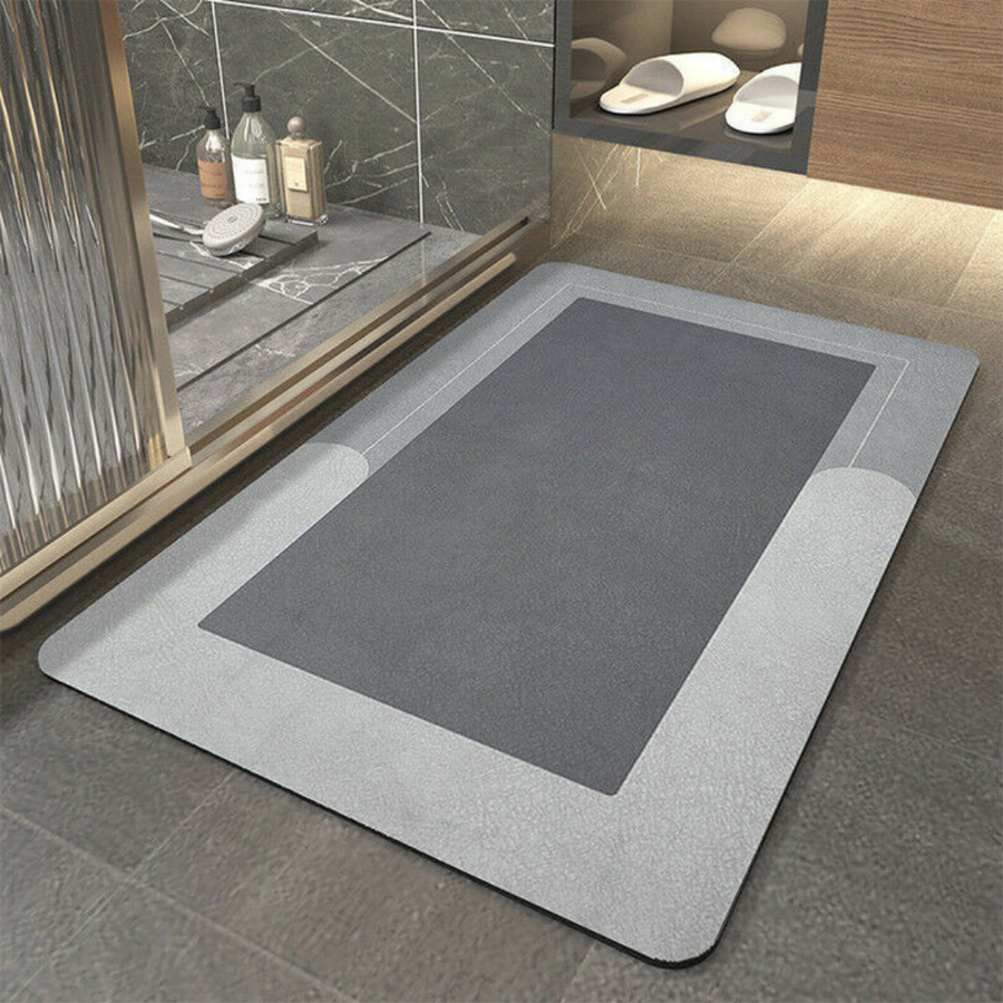 Plain Absorbent Floor Mat for Bathroom or Kitchen