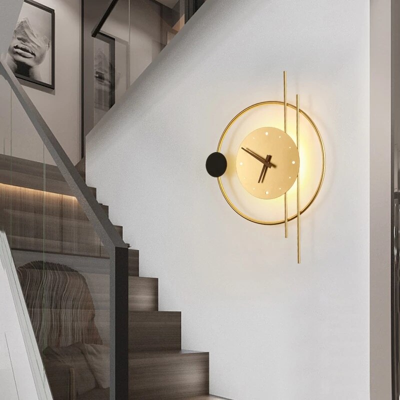 Large Illuminated Wall Clock – 57 × 41.5 cm
