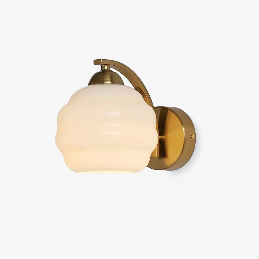 Retro Metal and Glass Wall Light – E26/E27