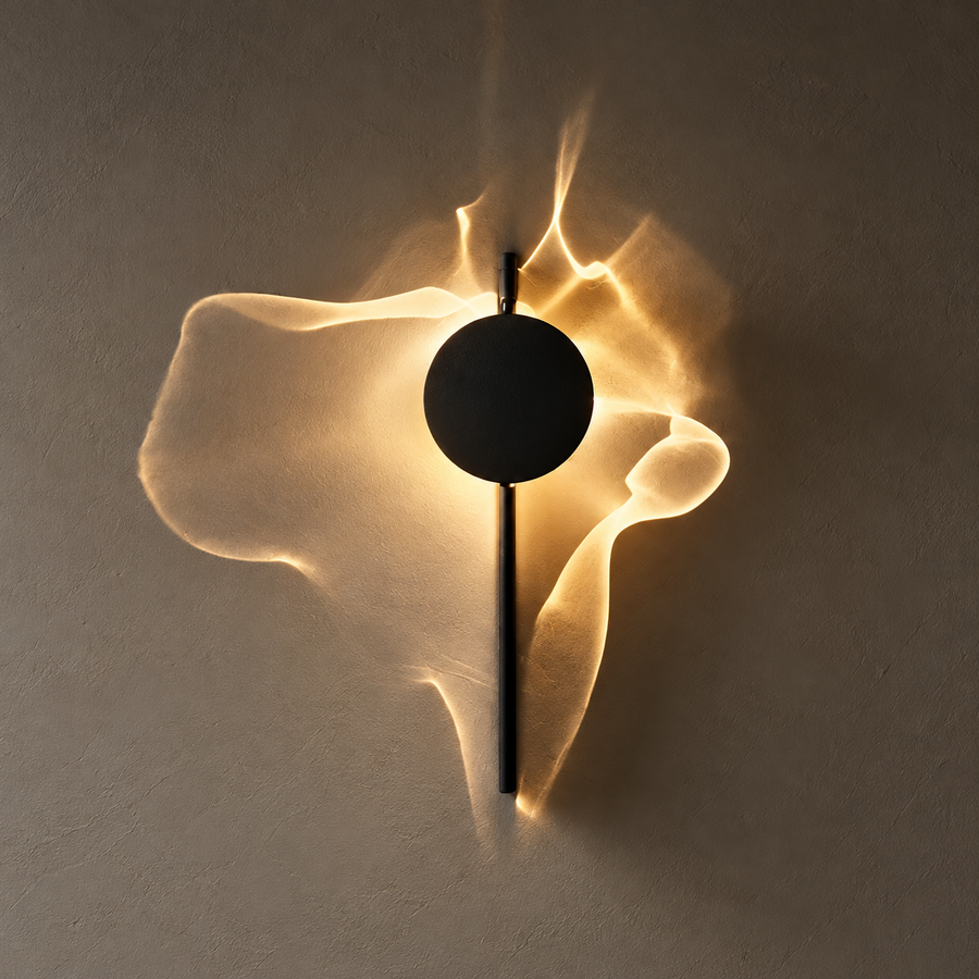 Adjustable LED Wall Sconce – Warm White Wave Projection