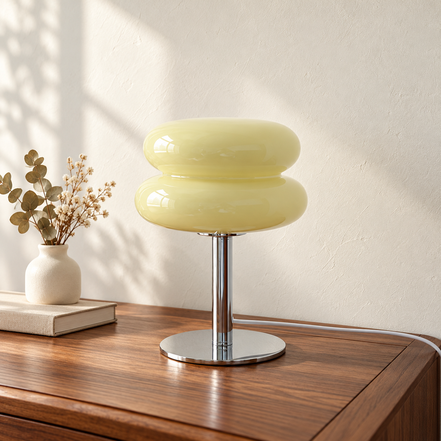 Glass Table Lamp with Three-Colour Dimming