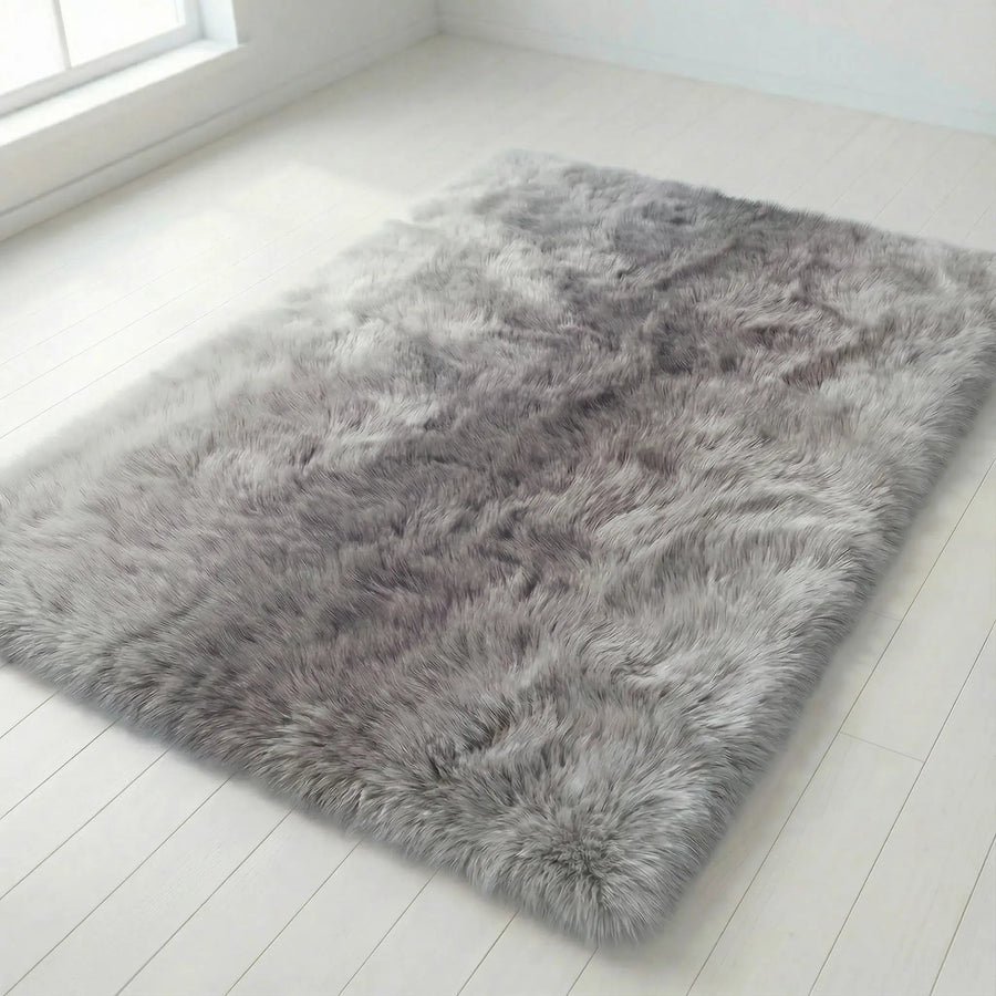 Gradient Plush Rug – High Pile, Non-Slip Backing