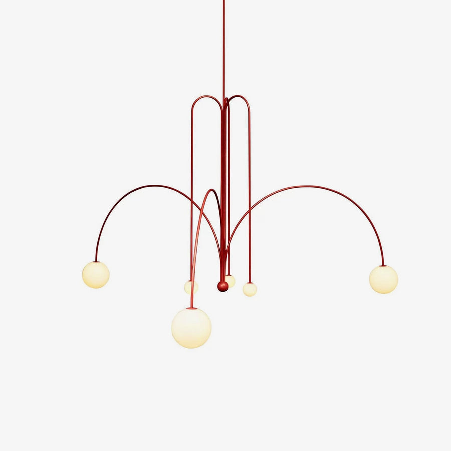 Multi-Arm Glass Globe Pendant Light – G9, Colour Options