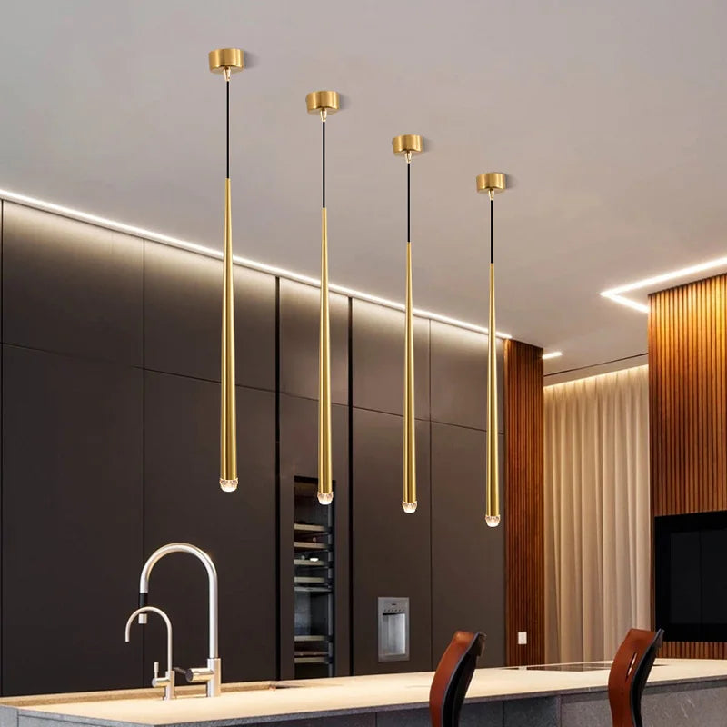 Slim Pendant Light for Bedside and Dining Spaces