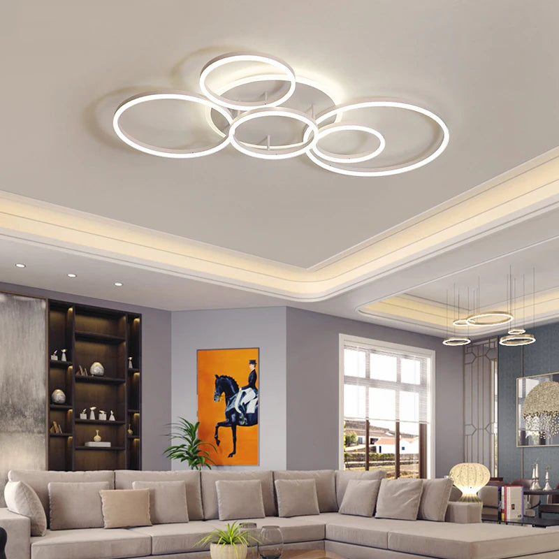Round Ring Ceiling Light – Colour Options