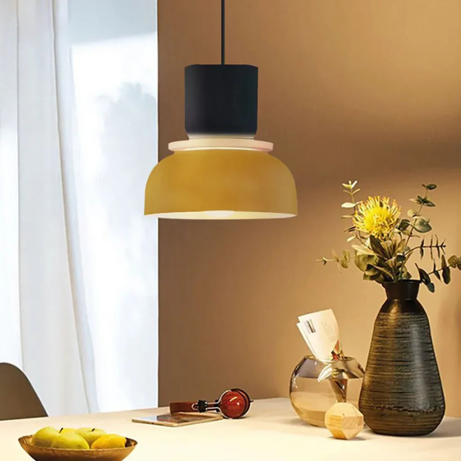 Nordic Pendant Light with Colour Accents