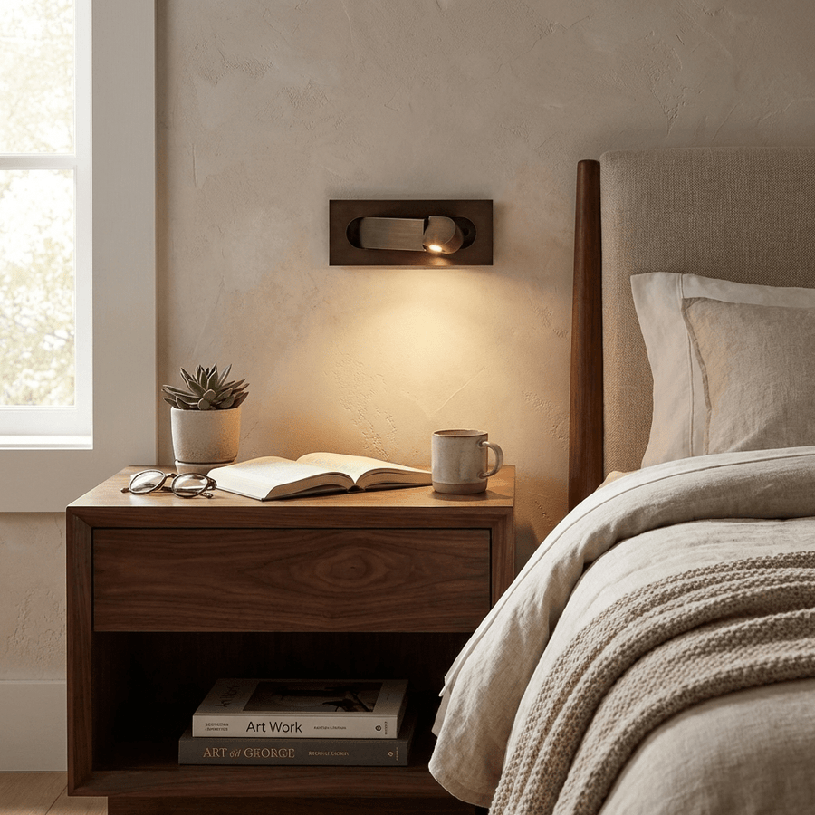Recessed Bedside LED Reading Light – Push Control, 3W
