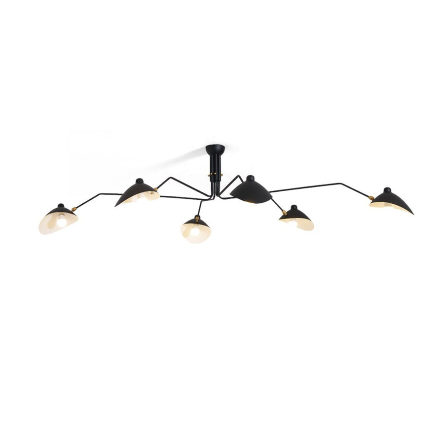 Multi-Arm Ceiling Light with Adjustable Shades – E26/E27