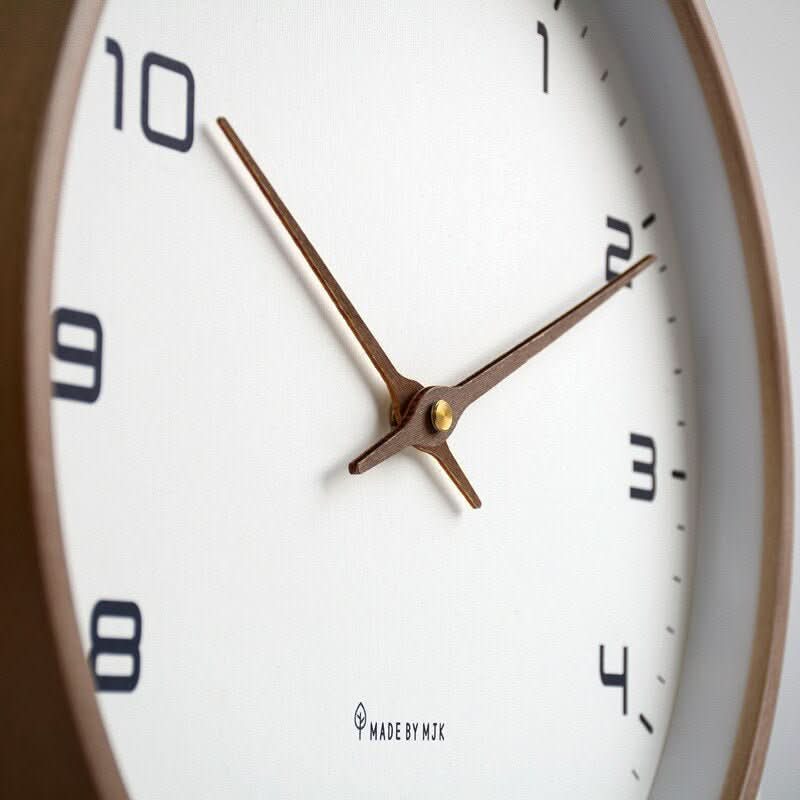 Square Wooden Wall Clock – Silent Movement