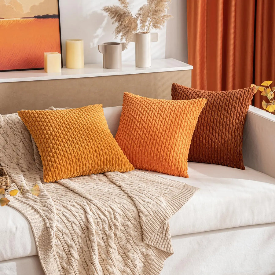 Ribbed Corduroy Cushion – 45 × 45 cm