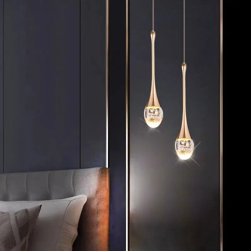 Bubble Crystal-Style Pendant Light