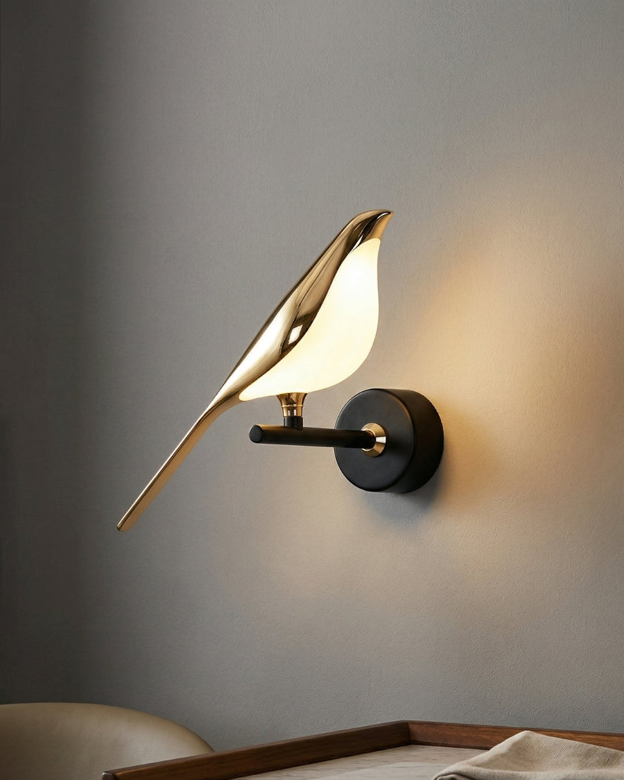 Gold Bird LED Wall Light – Single or Double Bird