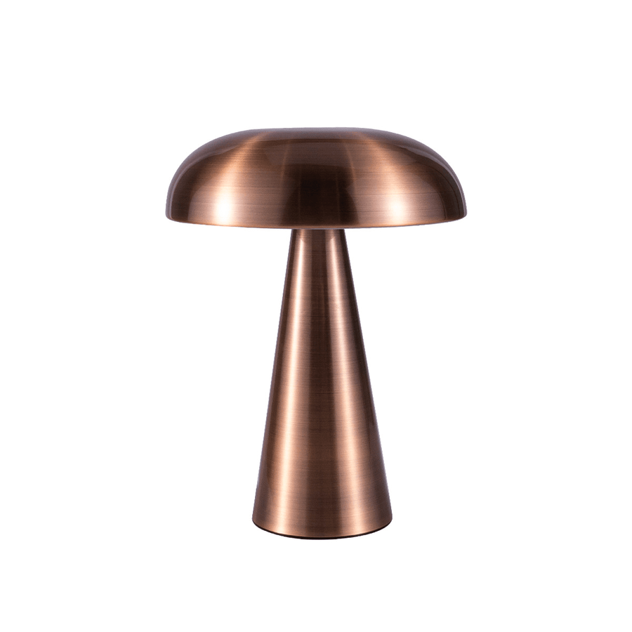 Rechargeable Metal Mushroom Table Lamp with 3 Brightness Levels