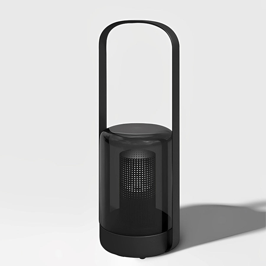 Black Solar Garden Lantern with Carry Handle – 53 cm