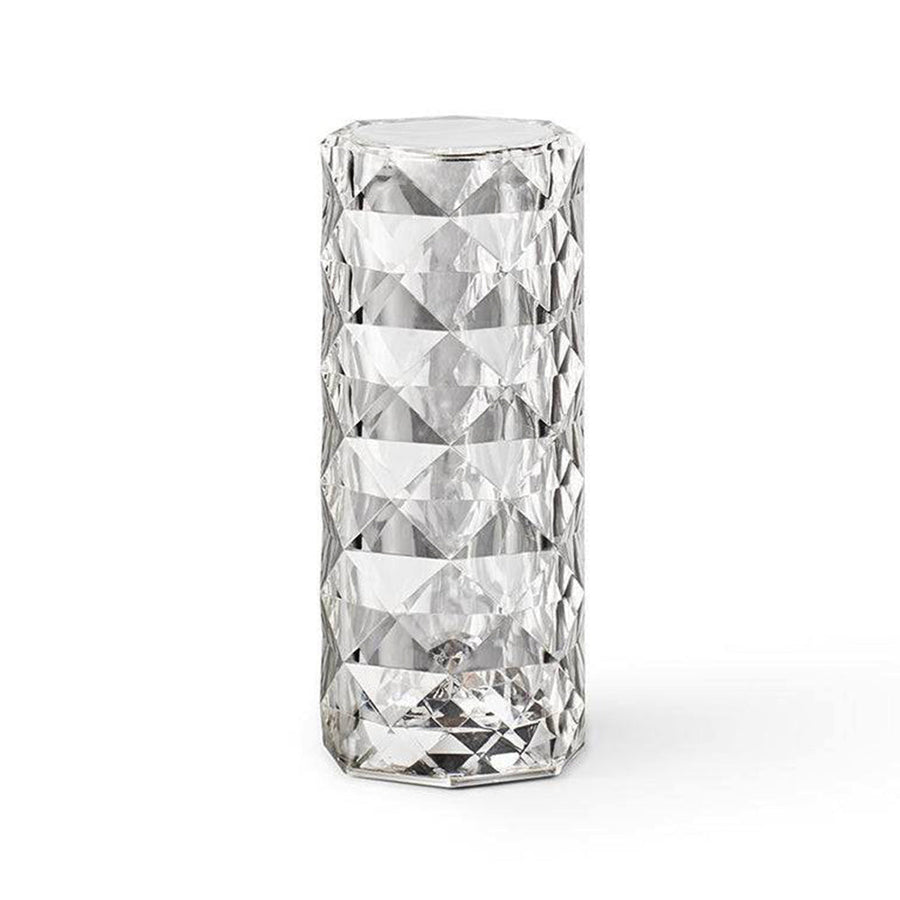 Rechargeable Crystal-Style LED Table Lamp with Touch Dimming
