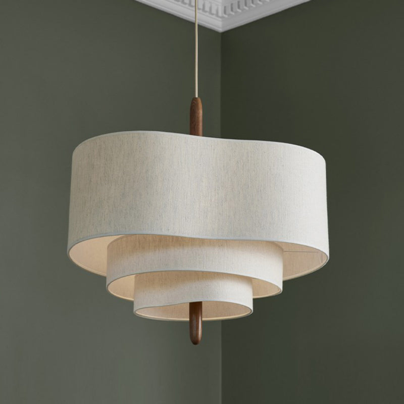 Japandi Fabric Pendant Light for Dining Spaces