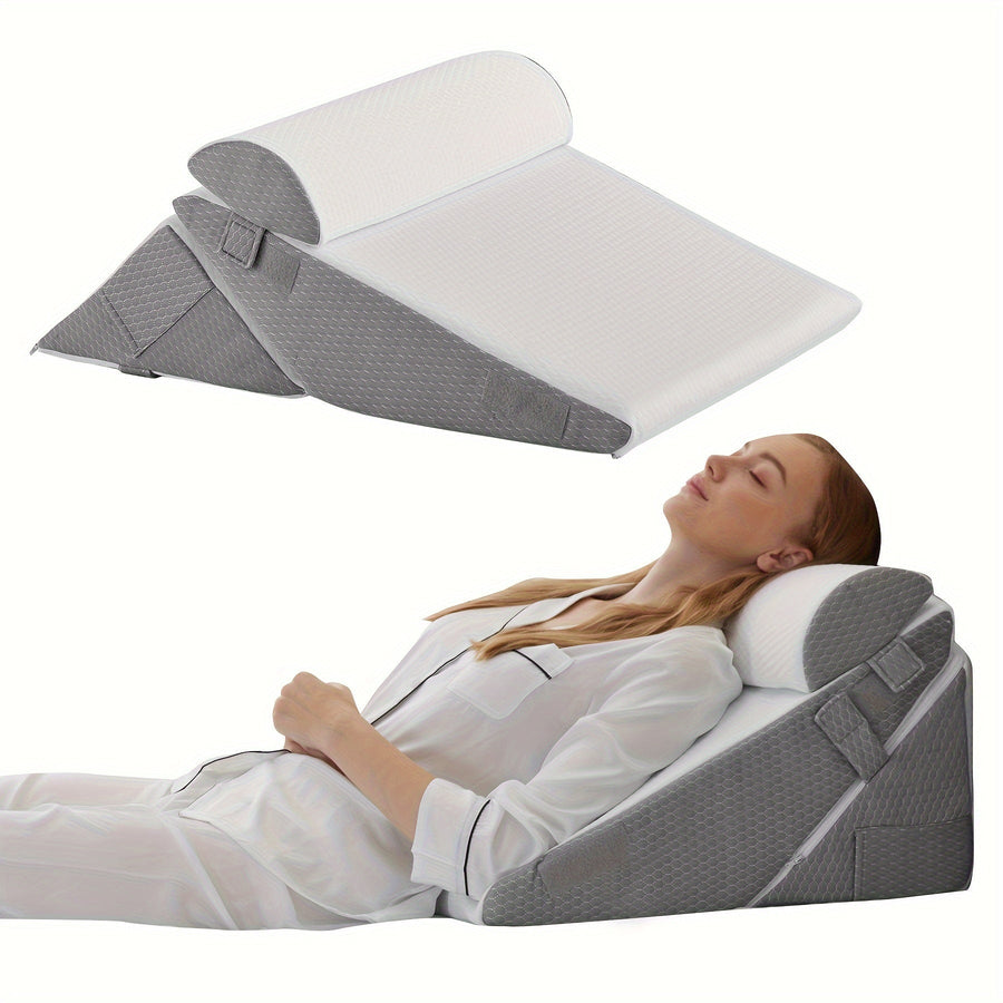 Adjustable Memory Foam Bed Wedge Pillow