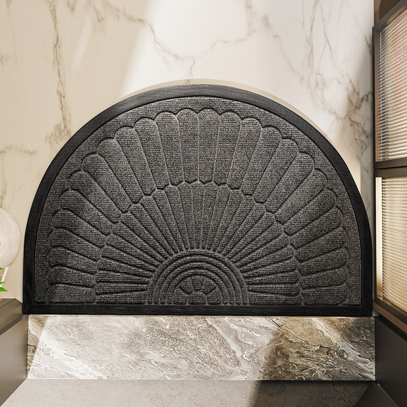 Half-Round Doormat with Non-Slip Rubber Backing – Two Sizes