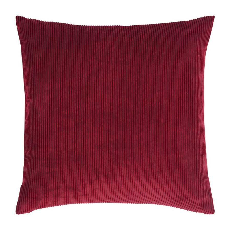 Corduroy-Look Cushion Cover – Square Ribbed Design