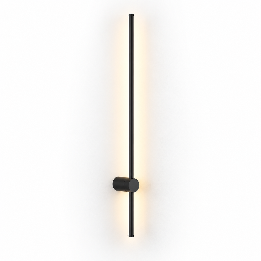 Slim Rod LED Wall Light – Black, White or Gold