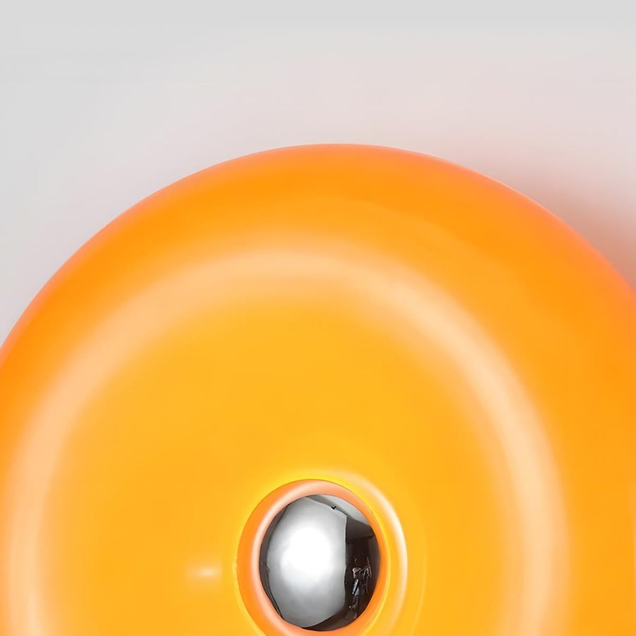 Glass Donut Table Lamp with LED Lighting – 30 cm
