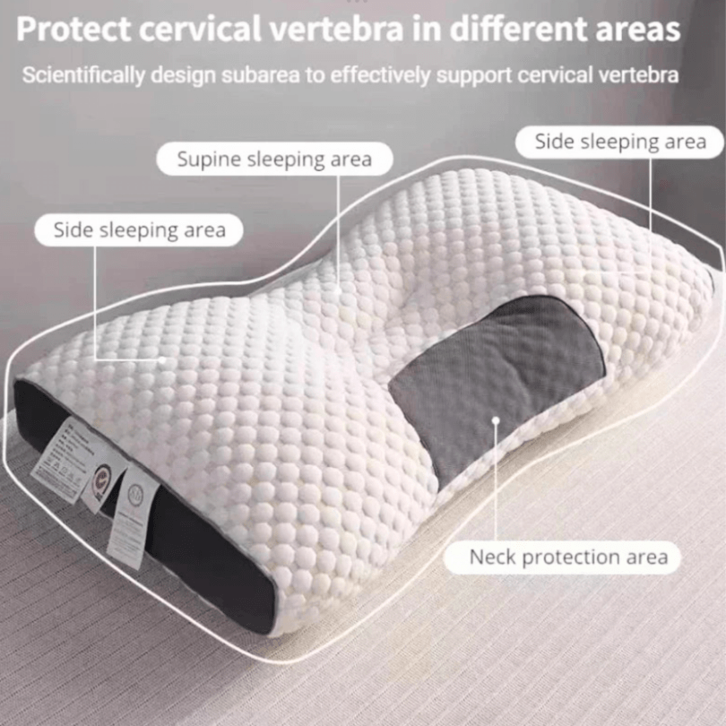 Contoured Neck Support Pillow – 10 or 12 cm Height