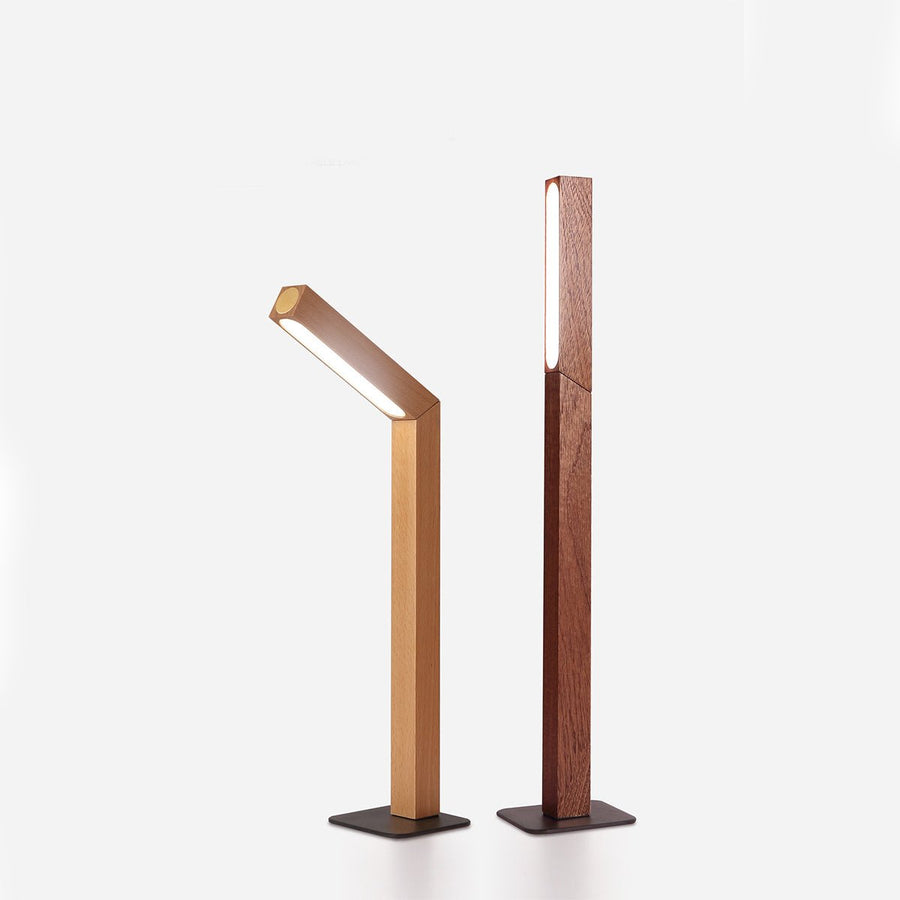 Rechargeable Wooden LED Table Lamp with Dimmer – 37.4 cm