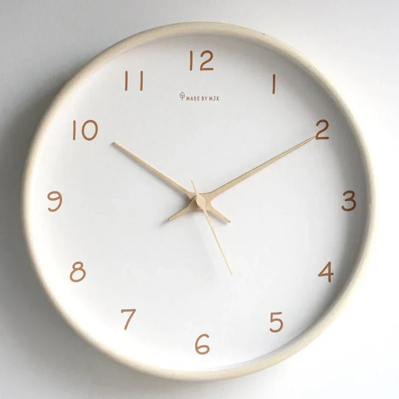 Wooden Analogue Wall Clock – Neutral Finish Options