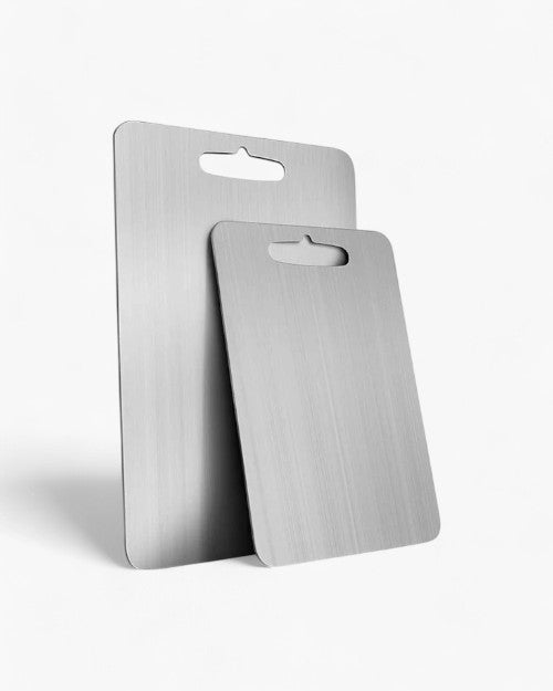 Stainless Steel Cutting Board with Handle – 3 Sizes